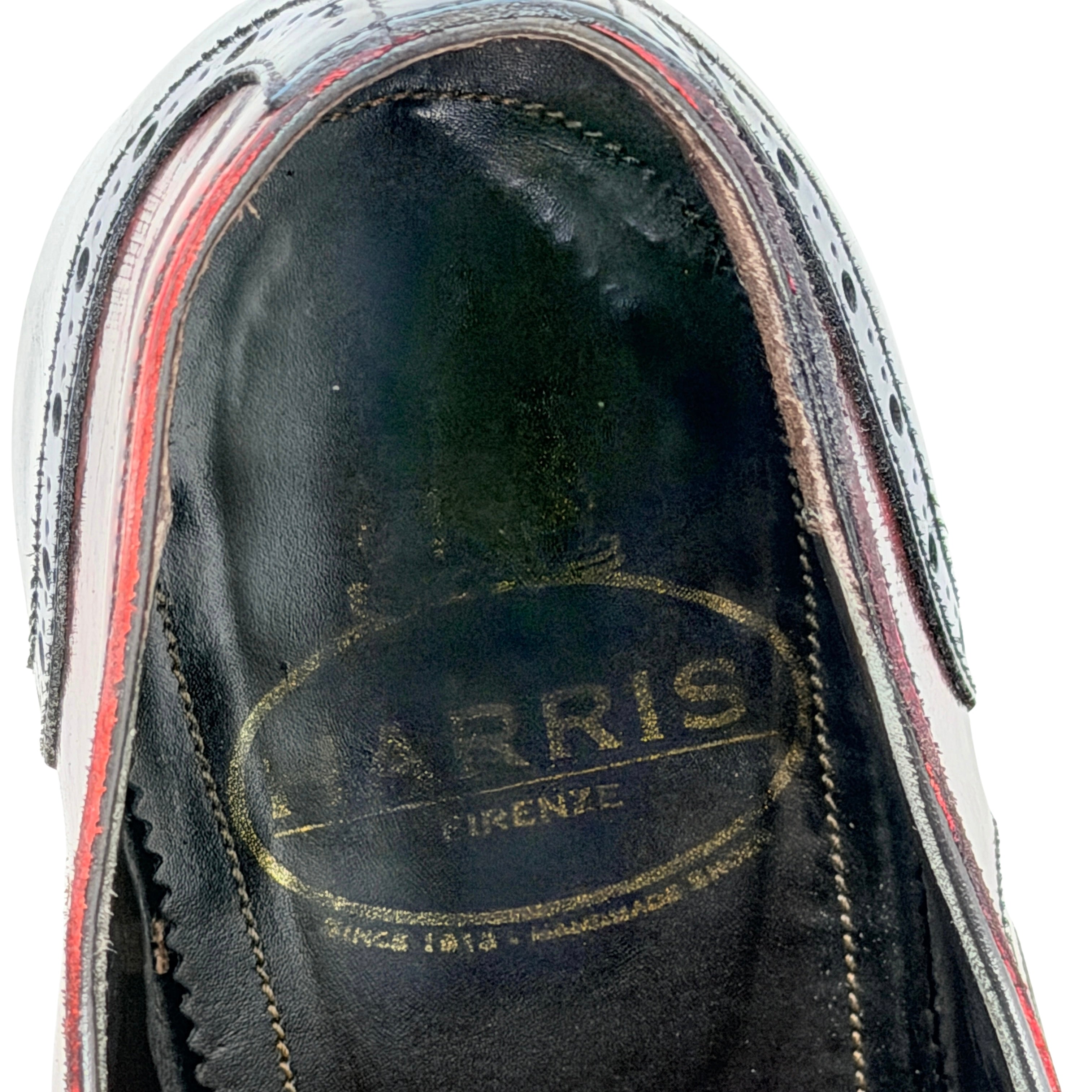 HARRIS FIRENZE Derby/Oxford Exotic Leather: The Vamp (Middle Section) Appears To Be Crocodile Skin Multi-Tonal (Size 43.5)