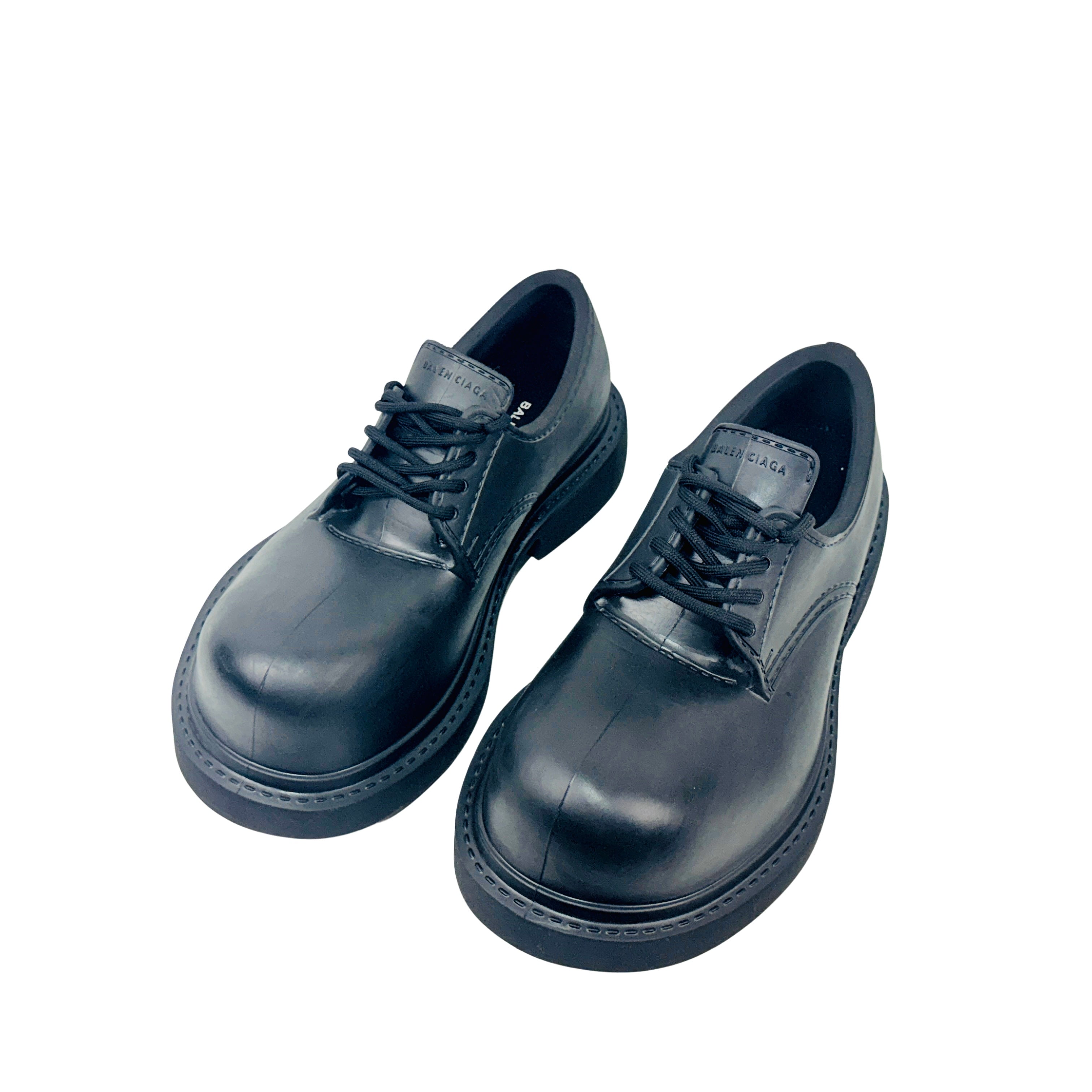 BALENCIAGA Steroid Derby/Boots in Black (molded EVA rubber) (Size 44)