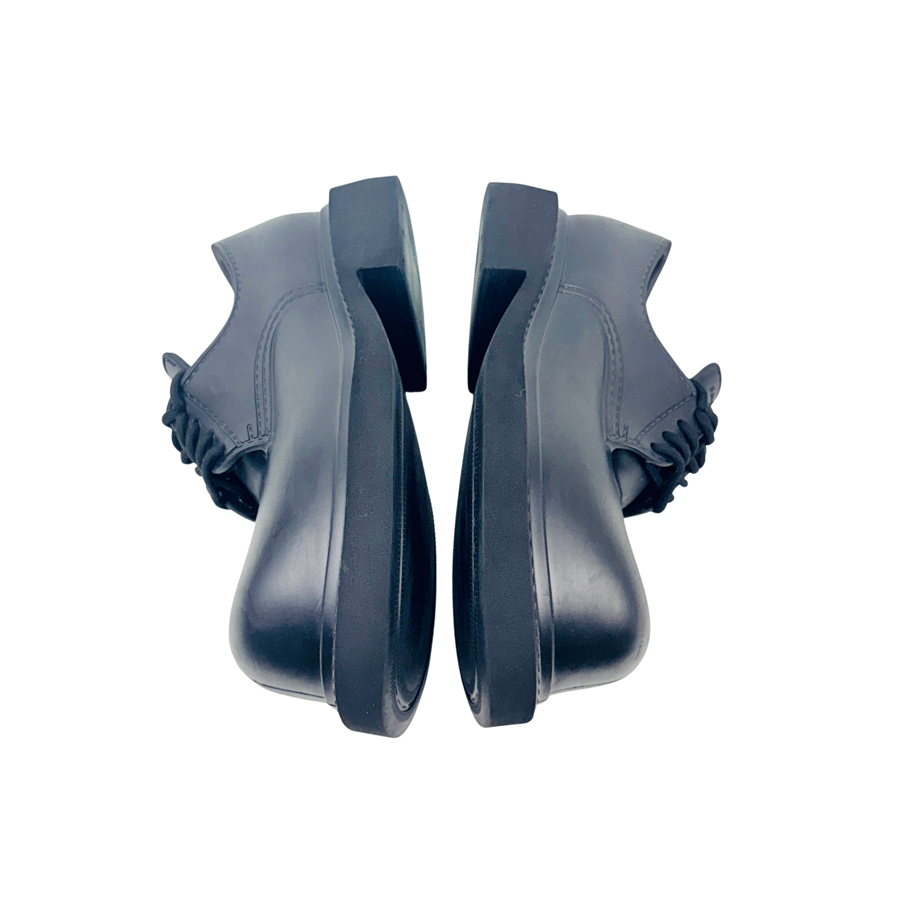 BALENCIAGA Steroid Derby/Boots in Black (molded EVA rubber) (Size 44)