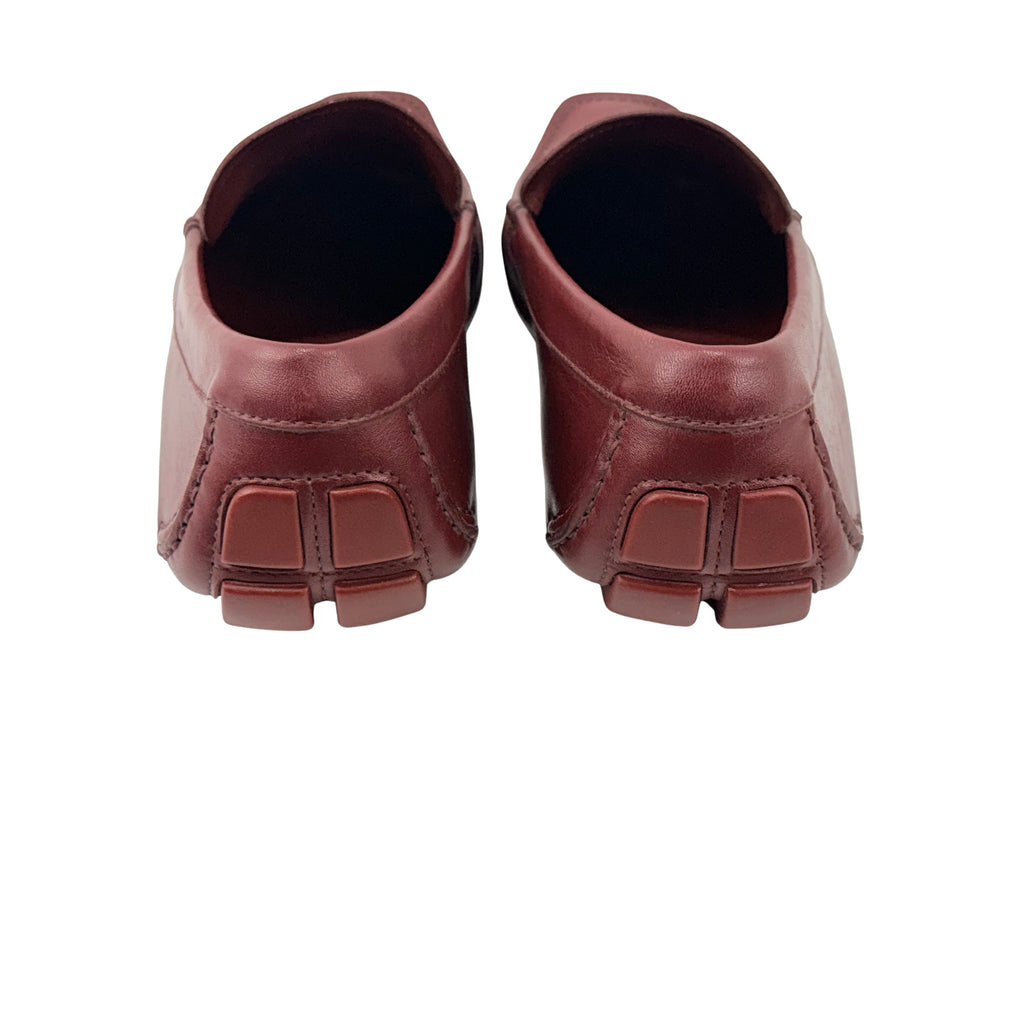 BILLIONAIRE Hand-Embroidered Coat-Of-Arms (Crest) On The Vamp Calfskin Loafers/Moccasins (Size 41)