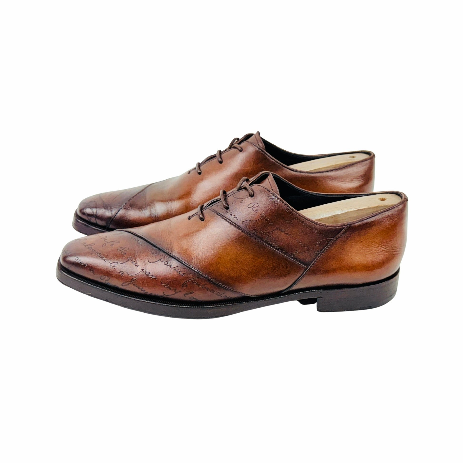 BERLUTI Alessandro Scritto Leather Oxford/Derby/Lace-up (Size 41)