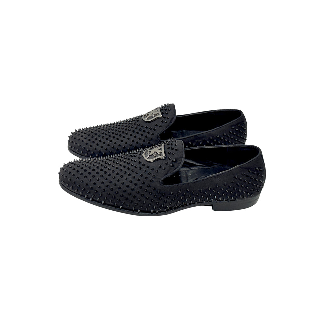 STACY ADAMS Sabre Spiked Loafers/Moccasins in Black (Size 45)
