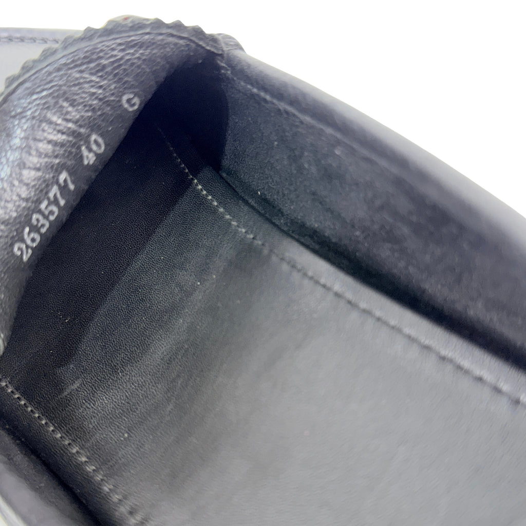 GUCCI Black Web Horsebit Loafers/Moccasins/Driving (Size 40)