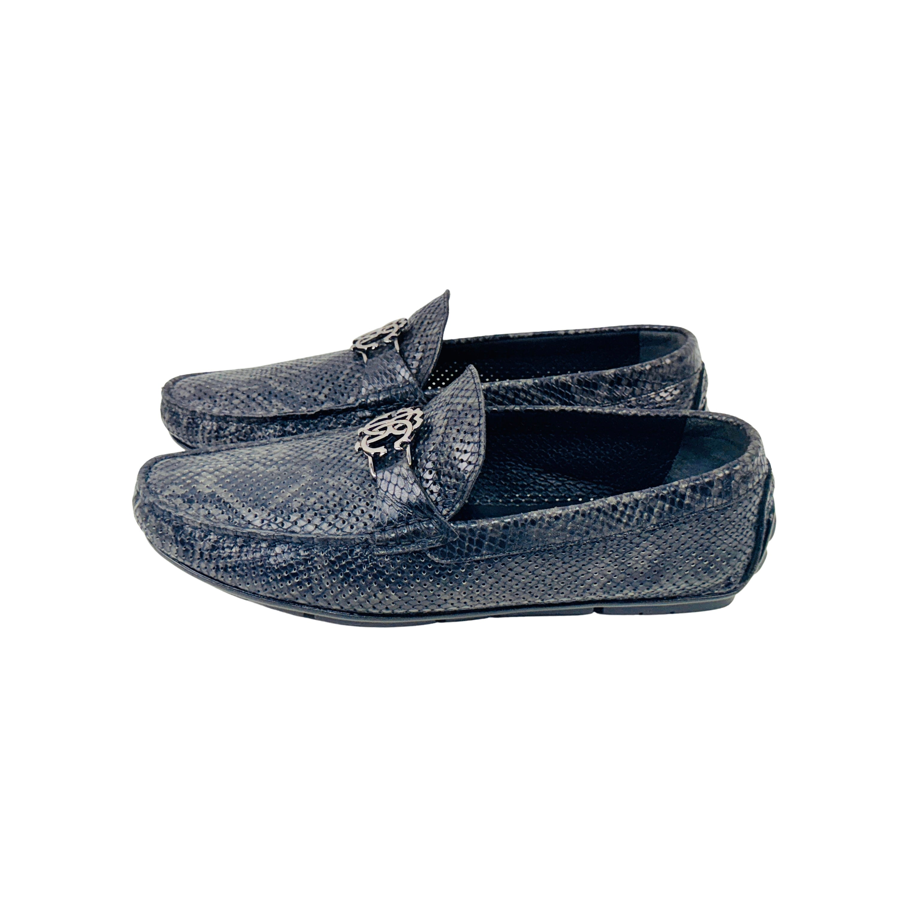 ROBERTO CAVALLi Python Leather Moccasins/Loafers/Driving (Size 45)