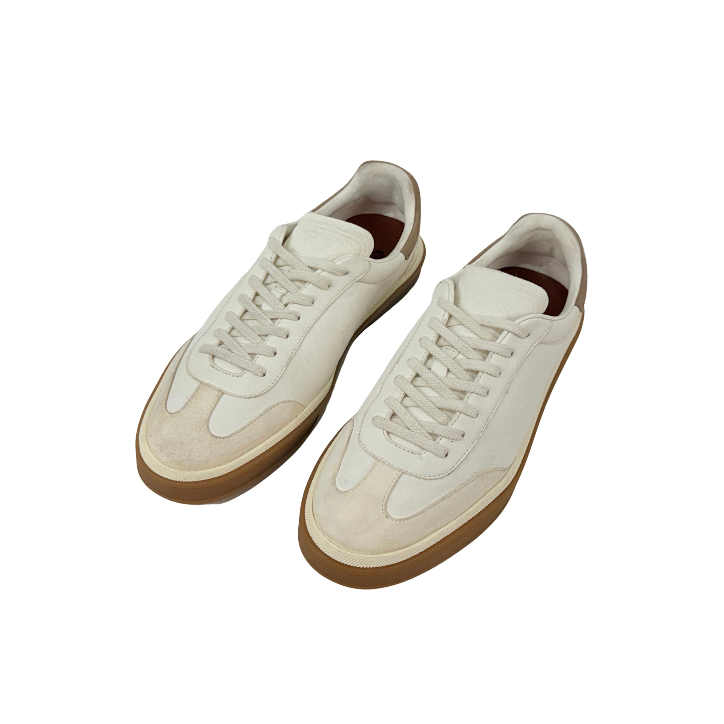 LORO PIANA Tennis Walk Suede Leather Sneakers (Size 41)