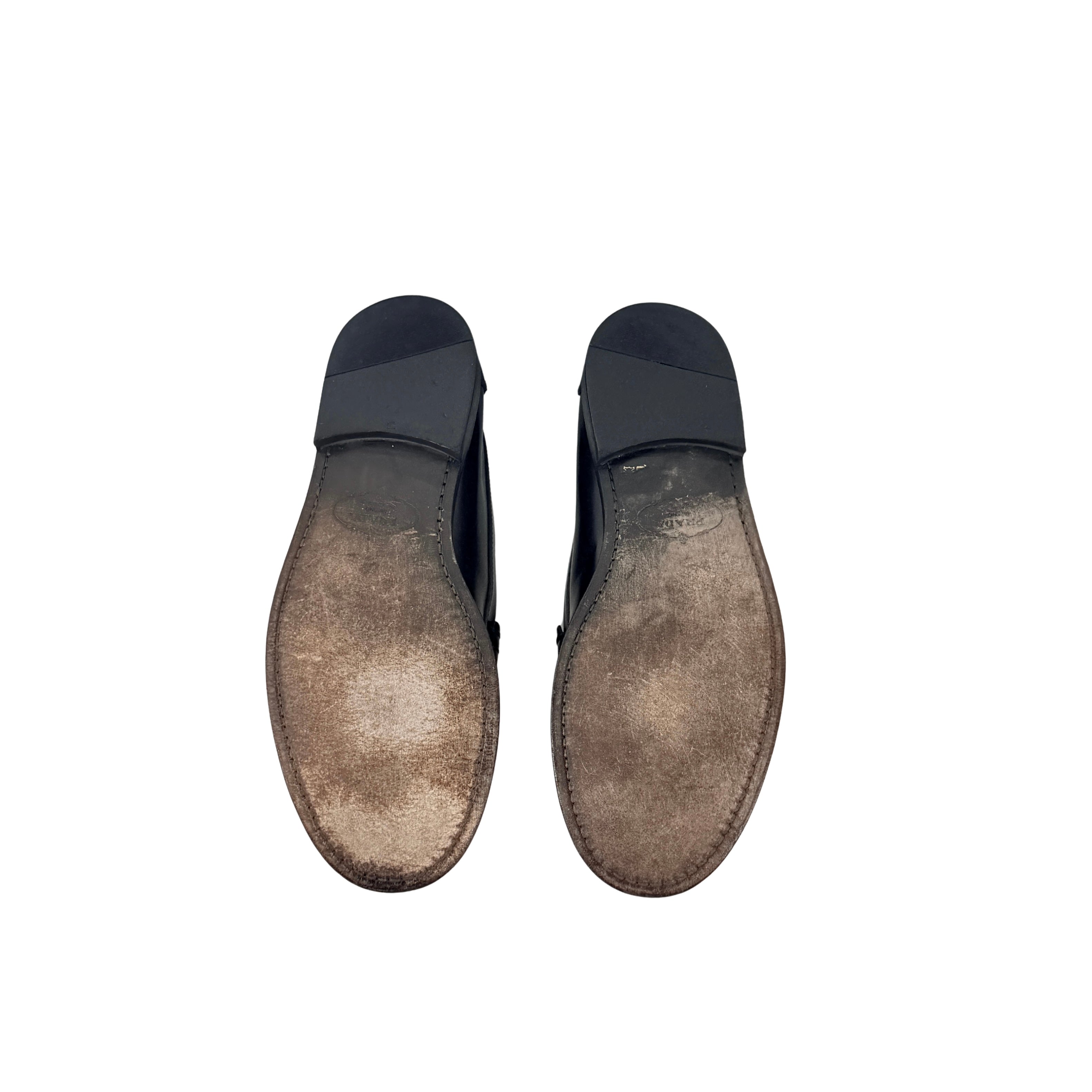 PRADA Penny Loafers/Moccasins Calf Leather(Size 42)