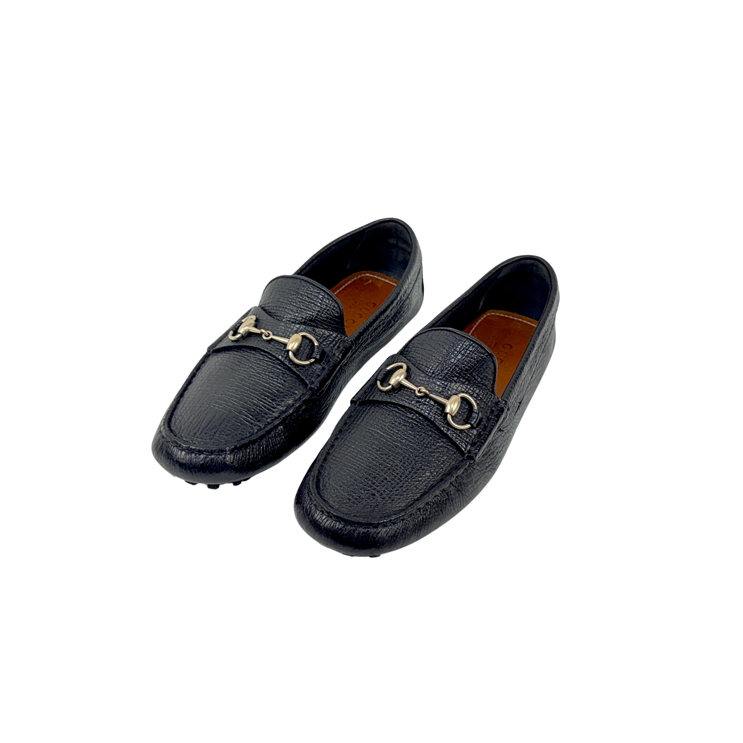 GUCCI Horsebit Grained Leather Loafers/Moccasins (Size 43.5)