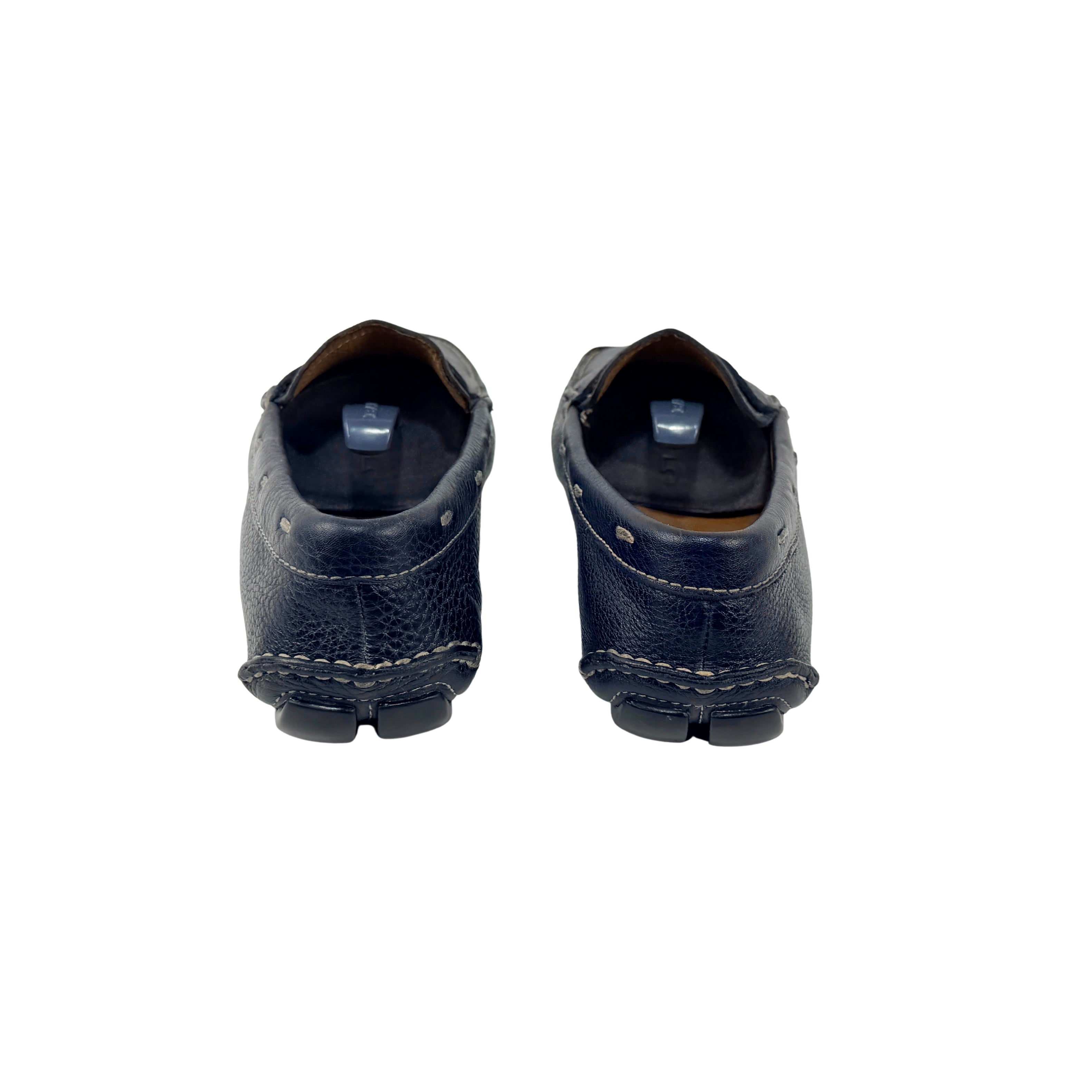 PRADA Grain Leather Blue Loafers/Moccasins (Size 41.5/42)