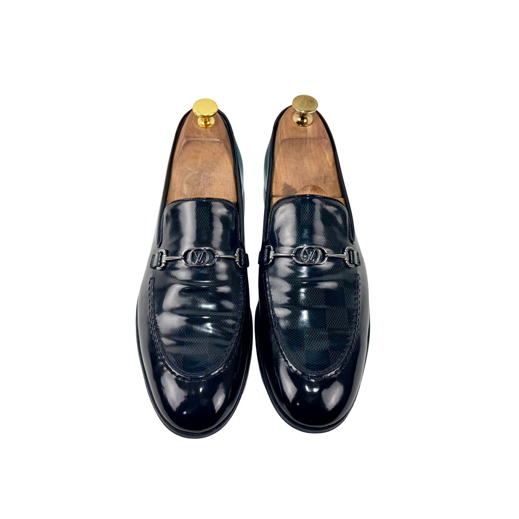 LOUIS VUITTON Club Damier Major/Loafers/Moccasins (Size 42.5)
