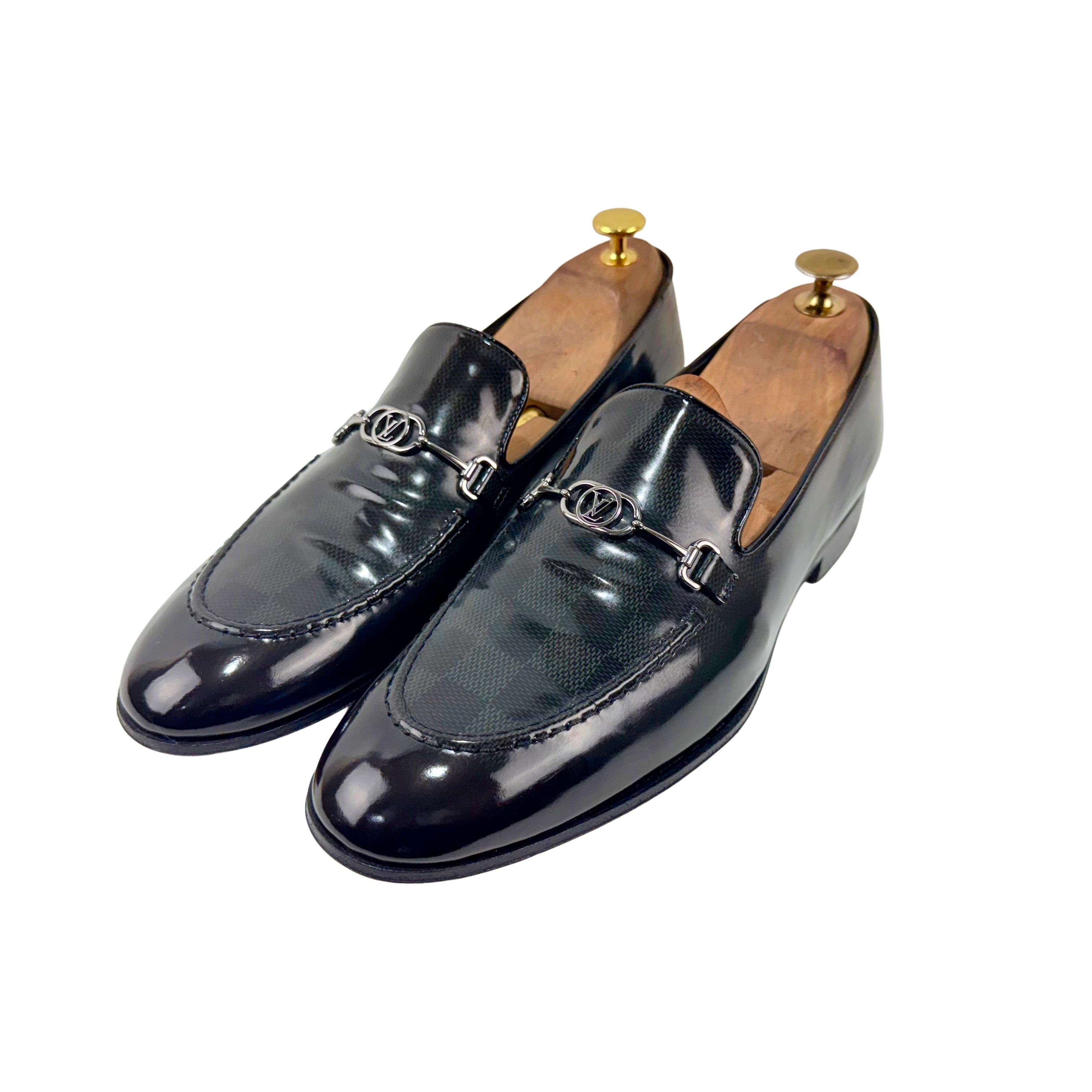 LOUIS VUITTON Club Damier Major/Loafers/Moccasins (Size 42.5)