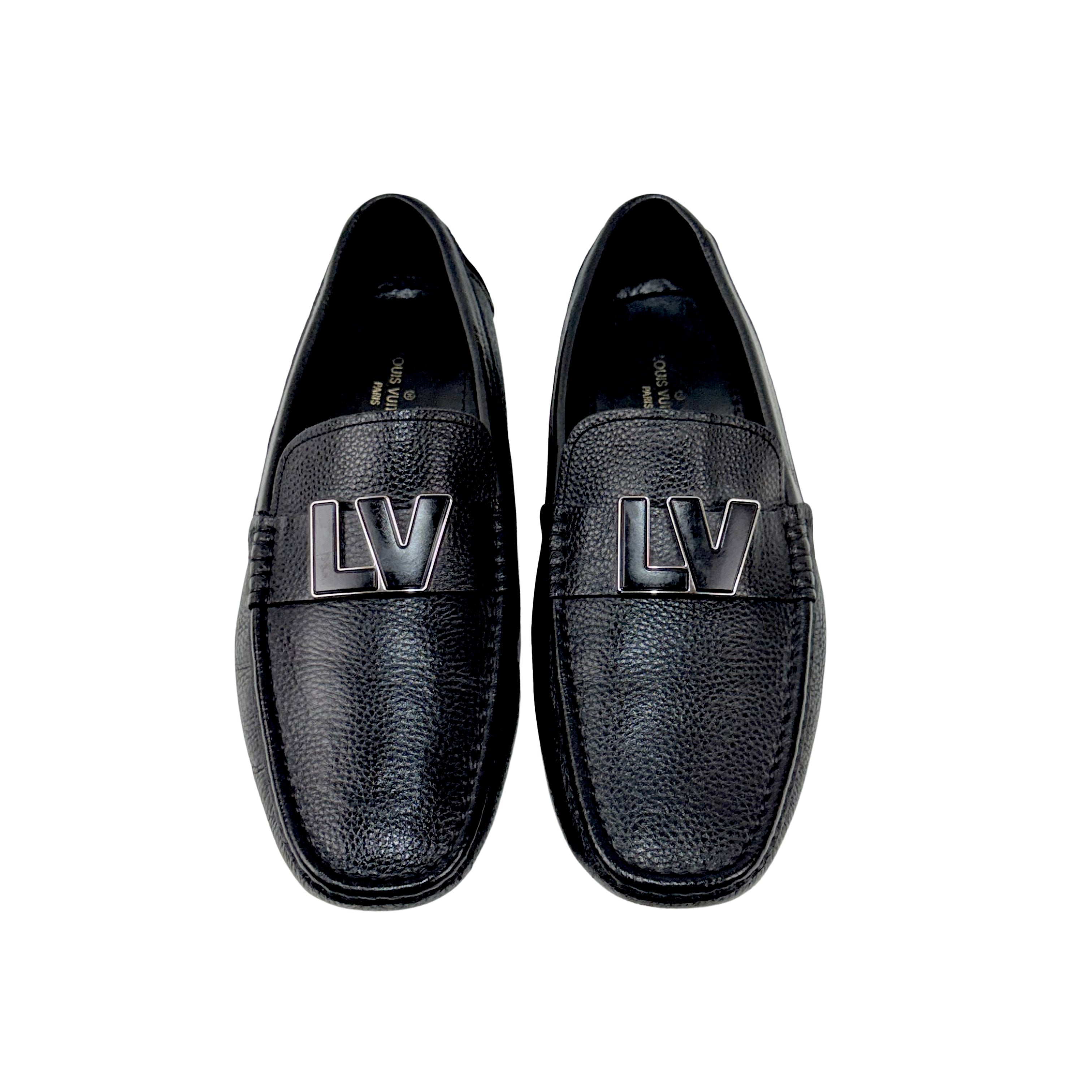 LOUIS VUITTION Monte Carlo LV Black Men Loafers/Moccasins (Size 43)