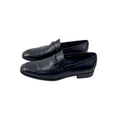 SALVATORE FERRAGAMO-Lavorazione Originale Gancini Bit-Black Leather Loafers/Moccasins (Size 42)